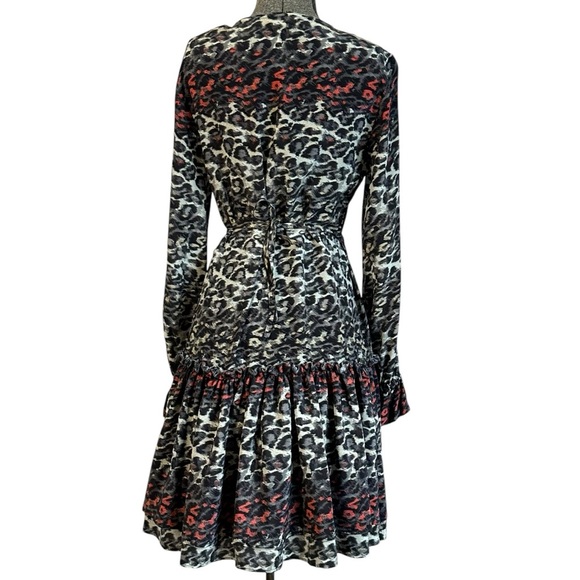ALL SAINTS ALIA JUBA SILK RELAXED MINI DRESS SIZE SMALL - Picture 5 of 16